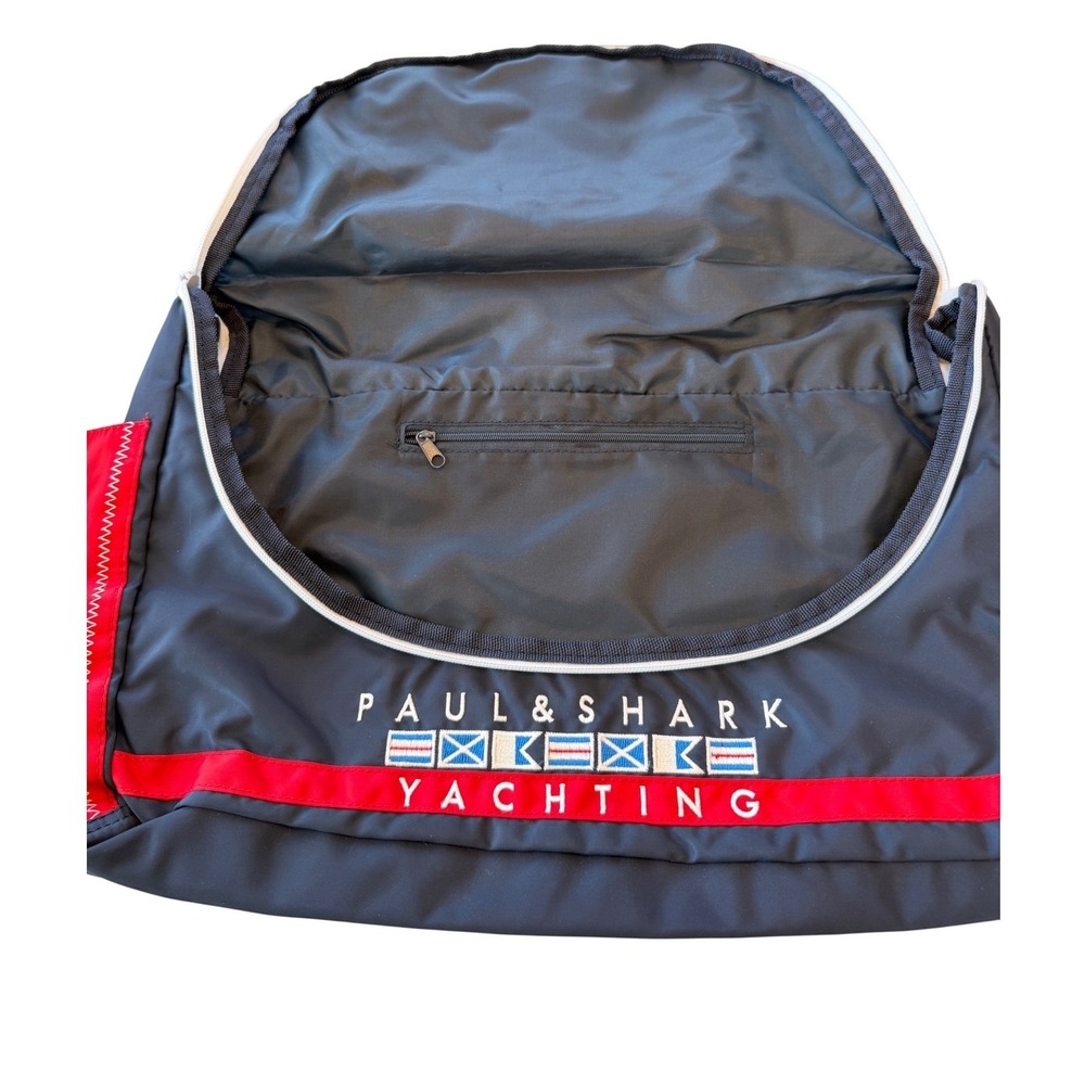 Paul & Shark Yachting Messenger Bag Navy Blue Hamptons West Coast Made in Italy - Picture 3 of 15